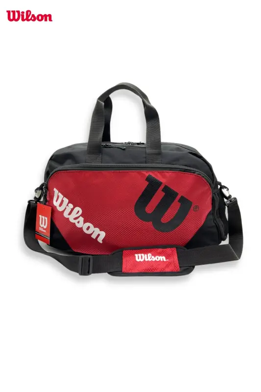 Sports And Travel Bag Black Red Hand Luggage - 5