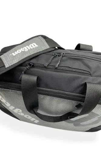 Sports Bag with Shoe Compartment Grey Gym and Travel Bag - Grey - WILSON (1)