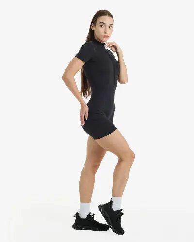 Sports Jumpsuit - BLACK - 2