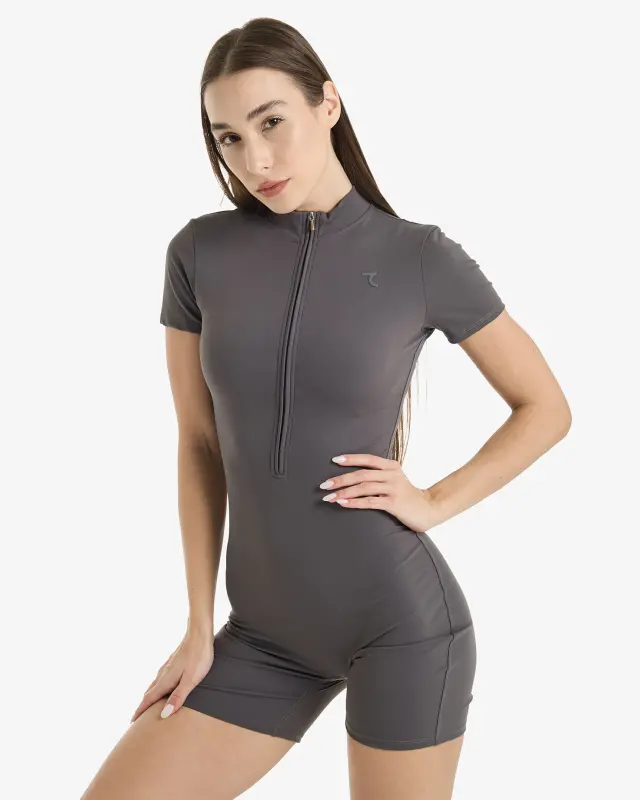 Sports Jumpsuit - LIGHT GRAY - 4