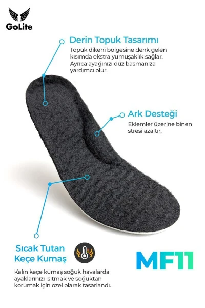 Sports Shoe Slipper Insoles for Baby and Child, Arch Support Casual Felt Insoles - 1 Pair - 3