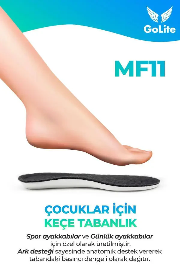 Sports Shoe Slipper Insoles for Baby and Child, Arch Support Casual Felt Insoles - 1 Pair - 4