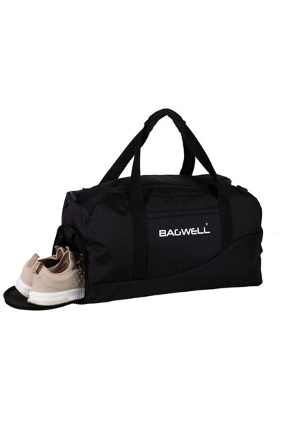 Sports Travel and Fitness Bag with Shoe Compartment - 1