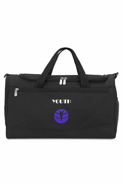 Sports Travel Bag Black Unisex Bag Cabin Size Suitcase - 5