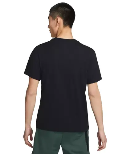 Sportswear Men's Swoosh Short-Sleeve Crewneck T-Shirt - Black/White - NIKE (1)