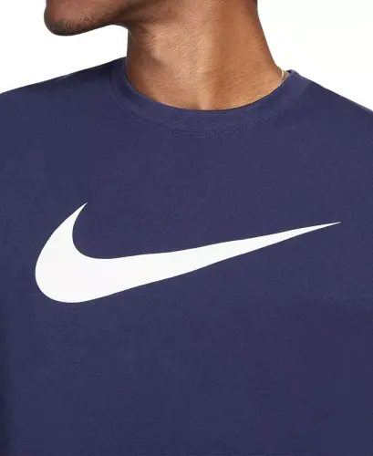 Sportswear Men's Swoosh Short-Sleeve Crewneck T-Shirt - Midnight Navy/white - NIKE (1)