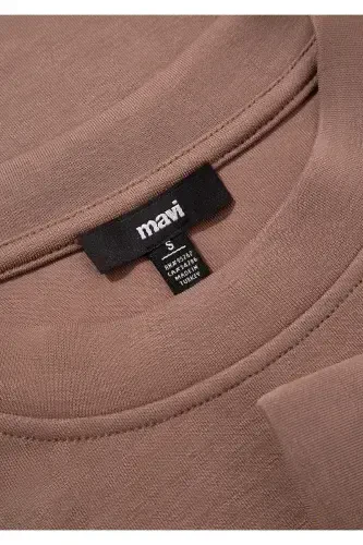 Sporty Lux Brown TENCEL TM Modal Sweatshirt 1S10061-70383-Brown - 7