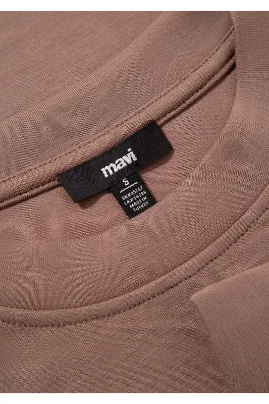 Sporty Lux Brown TENCEL TM Modal Sweatshirt 1S10061-70383-Brown - 7