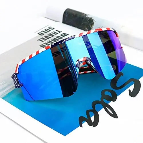 SPOSUNE Polarized Cycling Glasses for Men Women, UV400 Protection Sports Sunglasses for Baseball Running Fishing Riding - 2