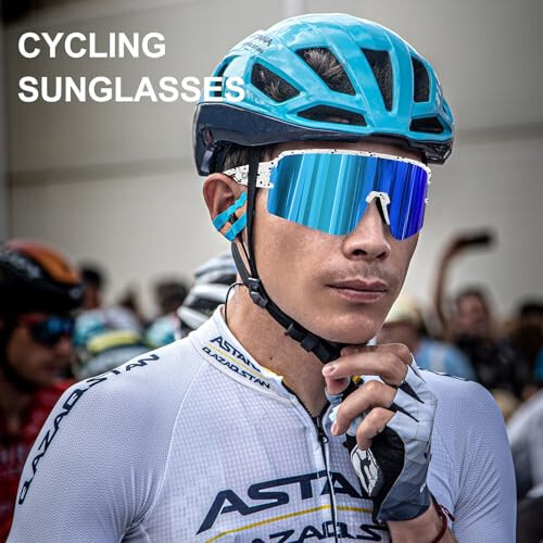 SPOSUNE Polarized Cycling Glasses for Men Women, UV400 Protection Sports Sunglasses for Baseball Running Fishing Riding - 2