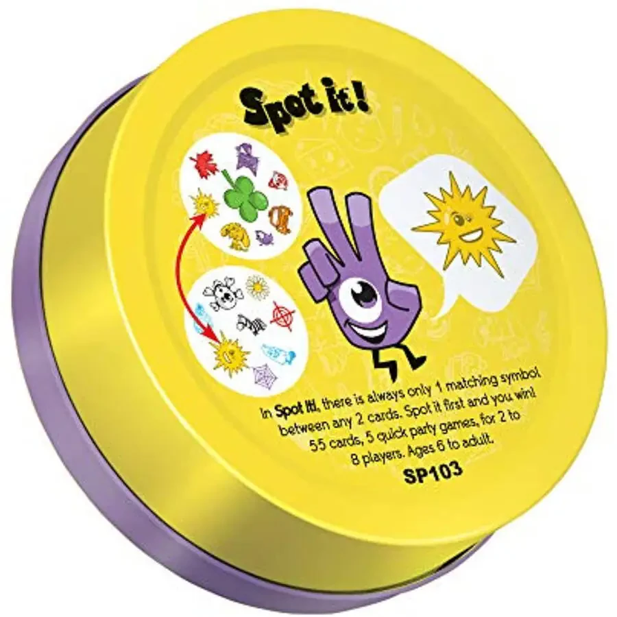Spot It Classic Eco-Blister Family Card Game for Ages 6 and up, From Asmodee - 5