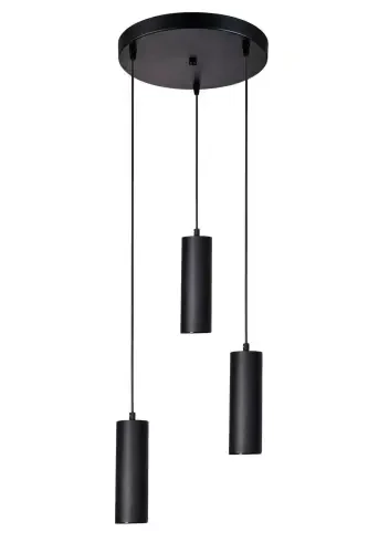 Spotline Modern Design Living Room - Bedroom - Kitchen - Daylight - Black Color 3-Piece Spot Pendant Light - 1