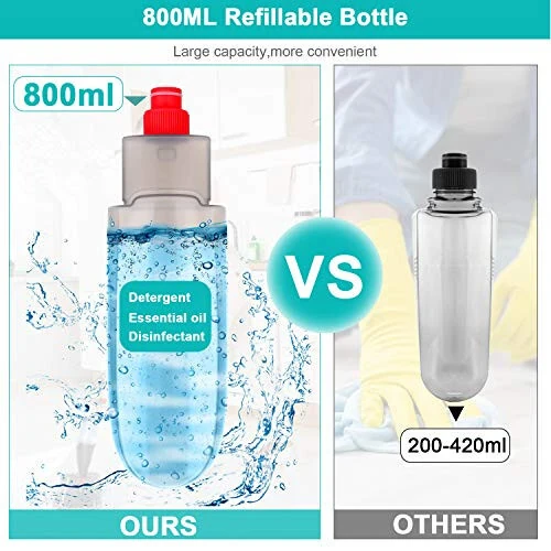 Spray Mop for Floor Cleaning with 3pcs Washable Pads - Wet Dry Microfiber Mop with 800 ml Refillable Bottle for Kitchen Wood Floor Hardwood Laminate Ceramic Tiles Floor Dust Cleaning - CLDREAM (1)