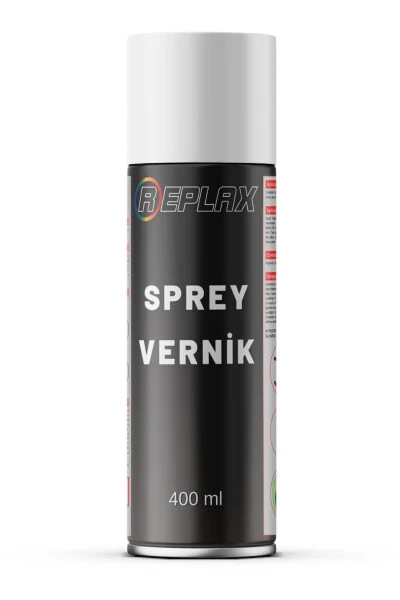 Sprey Şeffaf Parlak Akrilik Vernik 400ml. - REPLAX