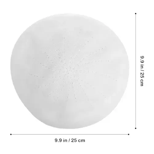 Spring Summer Beret All-Match Hat Fashion Painter Hat for Adults (White) - 2