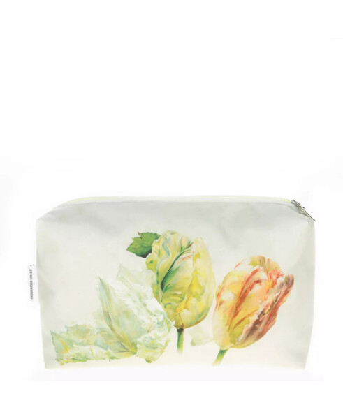 Spring Tulip Buttermilk Medium Toiletry Bag Beige | Yellow | Orange - 1