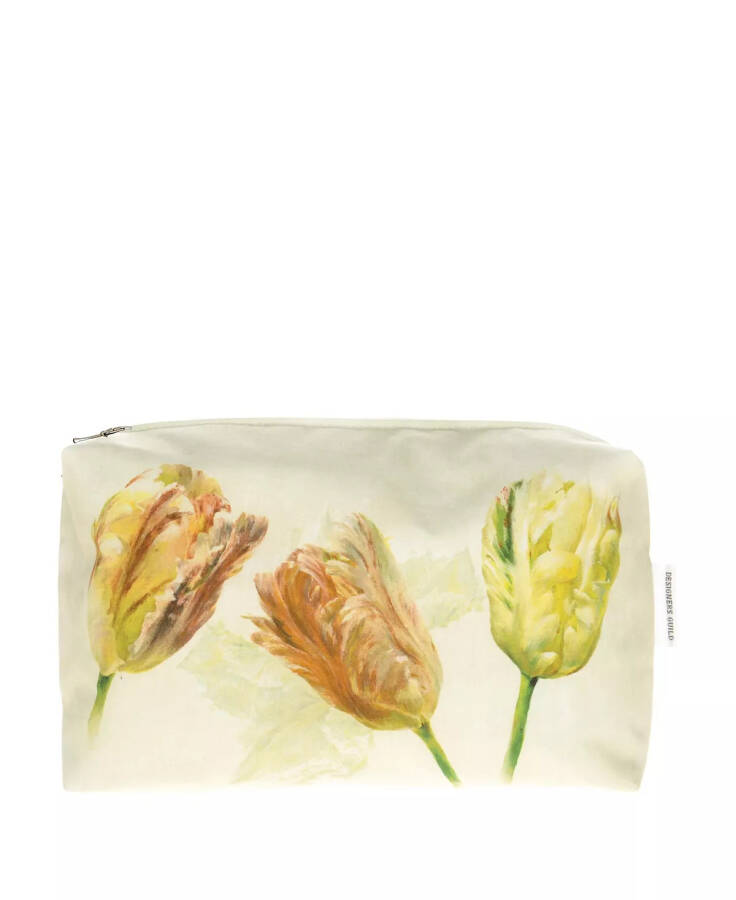 Spring Tulip Buttermilk Medium Toiletry Bag Beige | Yellow | Orange - 4