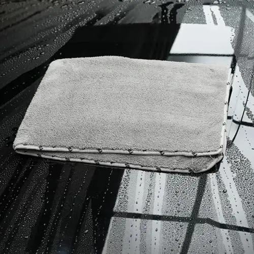SPTA Emici ve Yumuşak Mikrofiber Araba Havlusu, 1 Paket Büyük Mikrofiber Kurulama Havlusu, Çizik veya Su Lekesi Olmadan, 26.4 x 38.2 inç, Gri-MT035 - 6