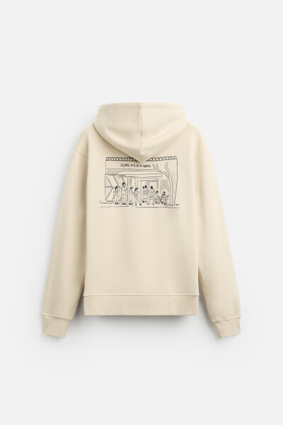 SQIRL Graphic Hoodie - Ecru - 8