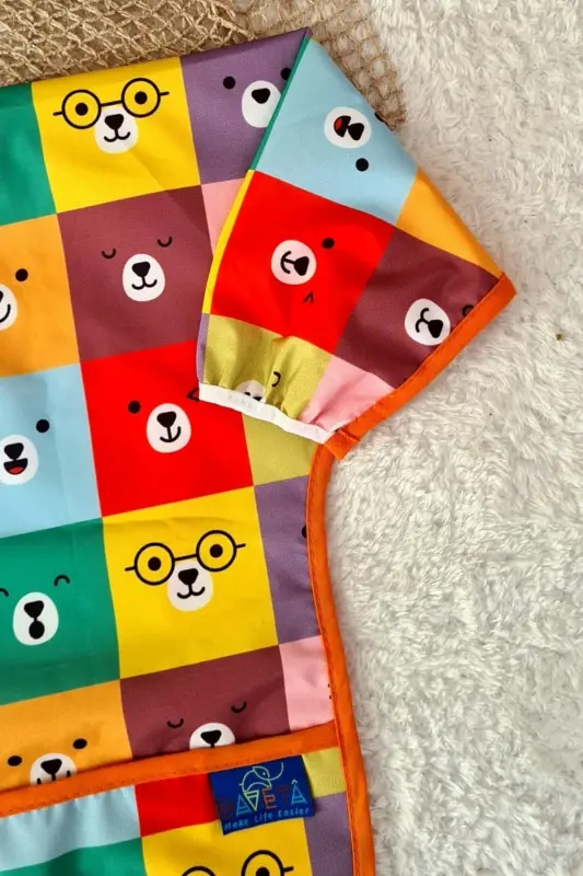 Square Bears Patterned Waterproof Unisex Activity Mat - 2