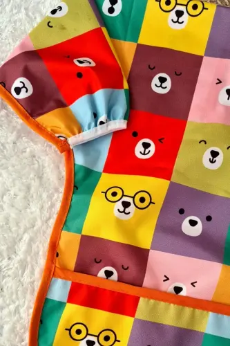 Square Bears Patterned Waterproof Unisex Activity Mat - 4