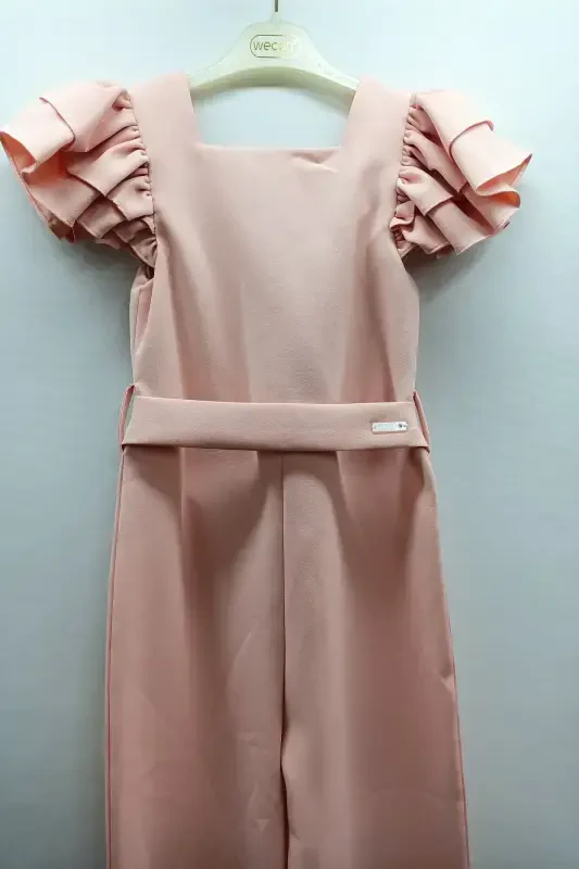 SQUARE NECK JUMPSUIT-PINK - 3