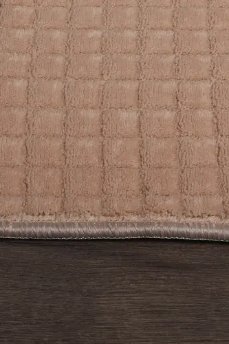 Square Plus Mink 80x150+50x80 Large Size Bath Mat Set Non-Slip Washable Toilet Seat Cover Set-Coffee - DOKUMACIOĞLU (1)