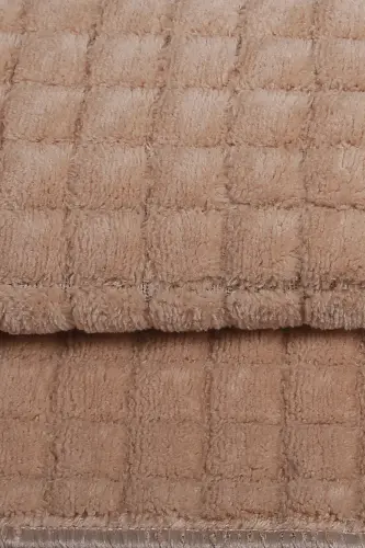 Square Plus Mink 80x150+50x80 Large Size Bath Mat Set Non-Slip Washable Toilet Seat Cover Set-Coffee - 4