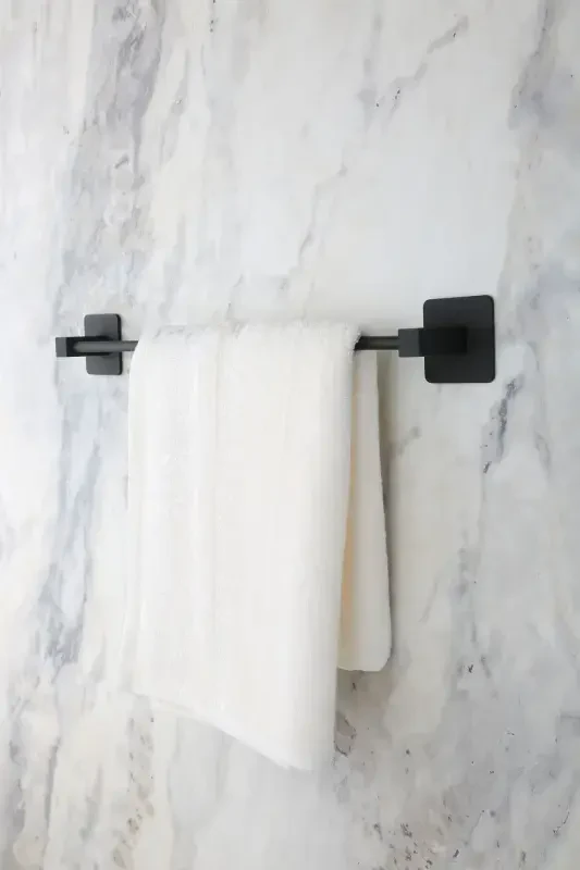 Square Series Adhesive Long Towel Toilet Paper Holder - 4