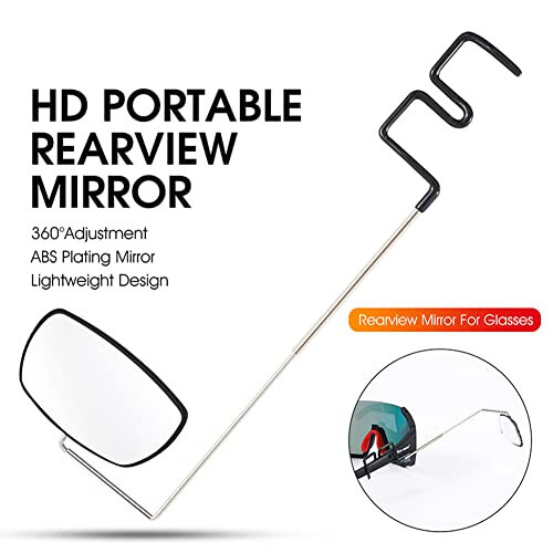 SquEqu Bike Mirror Cycling Glasses Mount Rear View Mirror Bicycle Rearview Mirrors Adjustable Wide Angle Back View for Mountain Road Riding Sunglasses Shortsighted Myopia Glasses - 3
