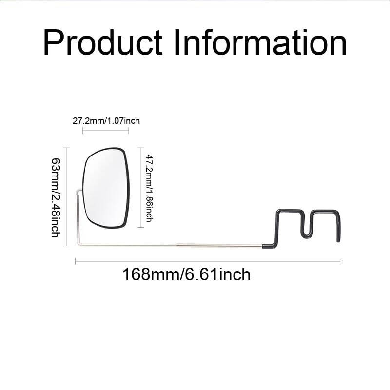 SquEqu Bike Mirror Cycling Glasses Mount Rear View Mirror Bicycle Rearview Mirrors Adjustable Wide Angle Back View for Mountain Road Riding Sunglasses Shortsighted Myopia Glasses - 2