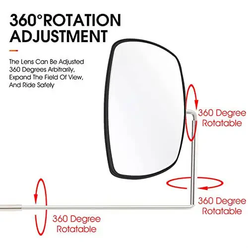 SquEqu Velosiped Ko'zgusi Velosiped Ko'zoynaklar Ulag'i Orqa Ko'rinishi Ko'zgusi Velosiped Orqa Ko'rinishi Ko'zgulari Sozlanadigan Keng Burchak Orqa Ko'rinishi Tog' Yo'lida Yurish Ko'zoynaklari Qisqa Ko'rishli Miyop Ko'zoynaklar - 5