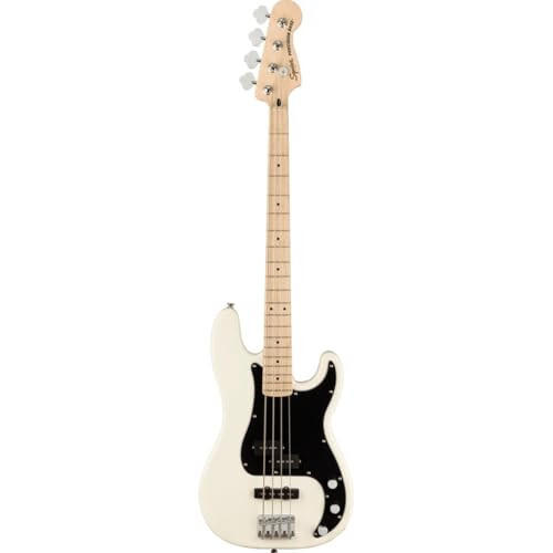 Squier Affinity Series Precision Bass, Олимпийский белый, Кленовая накладка грифа - 4