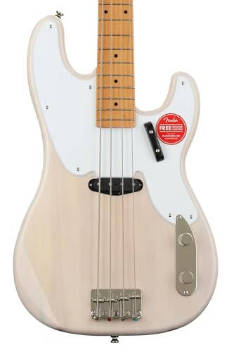 Squier Classic Vibe 50s Precision Bass, White Blonde, Akçaağaç Perde Tahtası - 4