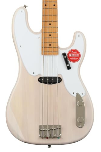 Squier Classic Vibe 50s Precision Bass, White Blonde, кленовая накладка на гриф - 4