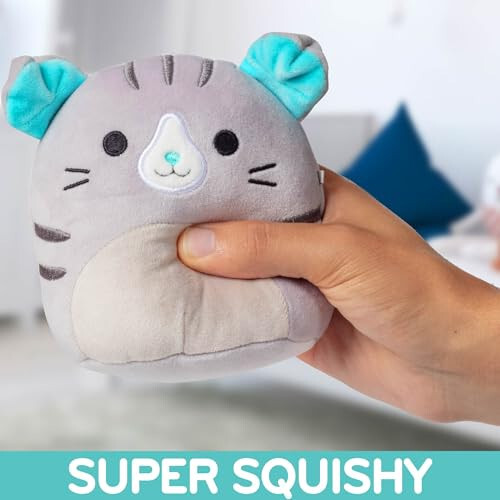 Squishmallows Оригинальная Таинственная Коробка 5-дюймовый плюшевый 5-Pack - Официальный плюшевый Jazwares - Коллекционная мягкая и сжимаемая миниатюрная мягкая игрушка - Добавьте в свою команду - Подарок для детей, девочек и мальчиков - 7