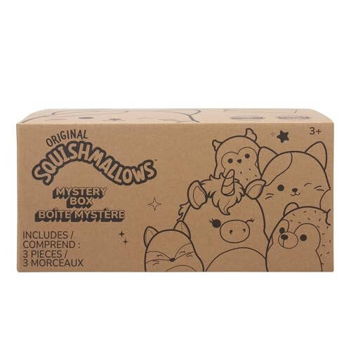 Squishmallows Resmi Kellytoy 8 inç Peluş Gizem Paketi - Stiller Sürpriz Kutuda Değişecektir, Üç 8 inç Peluş İçerir - 39