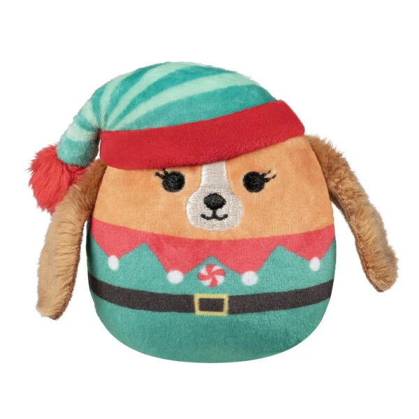 SquisModazone allows Official Plush 8 inch Darcy the Brown Dog with Holiday Outfit - Child's Ultra Soft Stuffed Toy - SQUISHMALLOWS