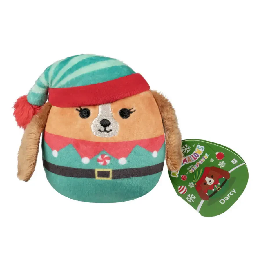 SquisModazone allows Official Plush 8 inch Darcy the Brown Dog with Holiday Outfit - Child's Ultra Soft Stuffed Toy - 2