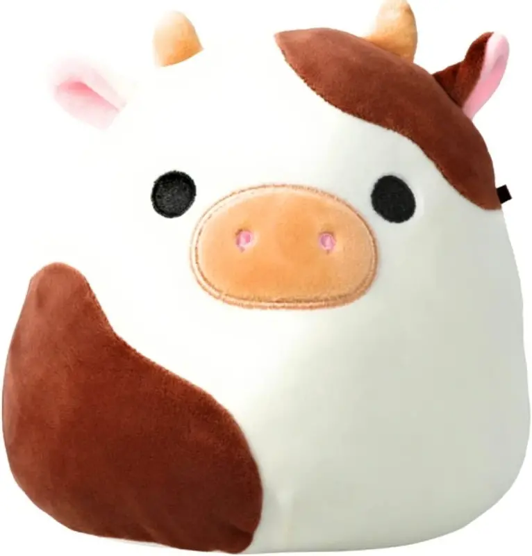 SquisModazoneallows Official Kellytoy 7 Inch Soft Plush Squishy Toy Animals (Ronnie the Cow) - 4