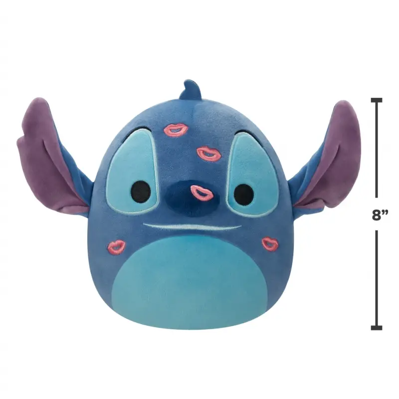 SquisModazoneallows Original 8 dyuymli Disney Sevishganlar kuni Stitch O'pichlar bilan - Bolalar uchun o'ta yumshoq plyus o'yinchoq - 3