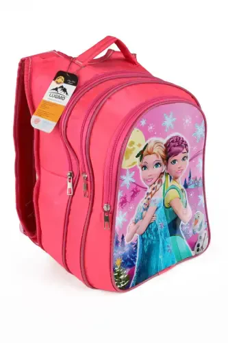 Средняя школа Начальная школа Сумка и Ланчбокс 3 кармана Мягкий Двойной Принцесса Розовый-Розовый - LUGMO (1)