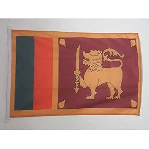 Sri Lanka NAUTICAL Flag 18'' x 12'' - Sri Lankan flags 30 x 45 cm. - Banner 12x18 in for boat - AZ FLAG - AZ FLAG
