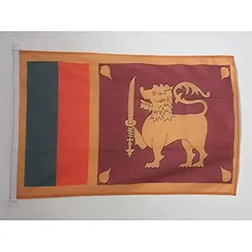Sri Lanka NAUTICAL Flag 18'' x 12'' - Sri Lankan flags 30 x 45 cm. - Banner 12x18 in for boat - AZ FLAG 