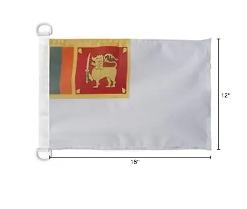 Sri Lanka Naval Ensign NAUTICAL Flag 18'' x 12'' - Sri Lankan War flags 30 x 45 cm. - Banner 12x18 in for boat - AZ FLAG - 5