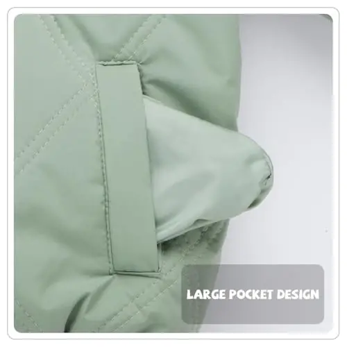Srkrando Baby Boy Winter Fleece Coat Toddler Puffer Jacket Infant Girl Outerwear Clothes - 5