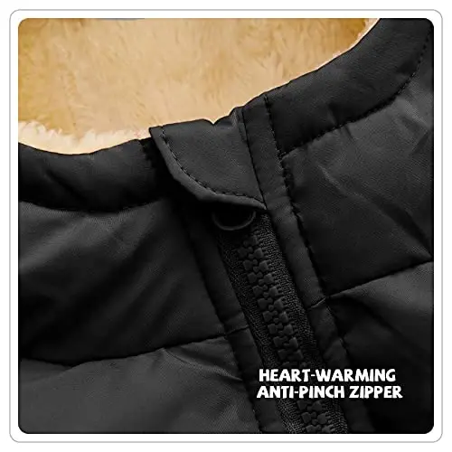 Srkrando Baby Girl Winter Fleece Coat Toddler Boy With Hood Puffer Jacket Down Outerwear - 3