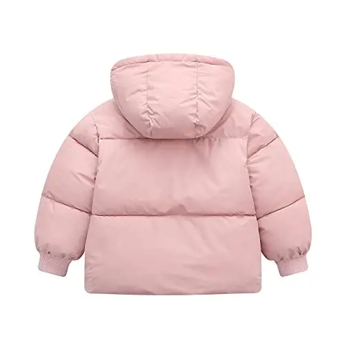 Srkrando Baby Girl Winter Fleece Coat Toddler Boy With Hood Puffer Jacket Down Outerwear - Srkrando (1)