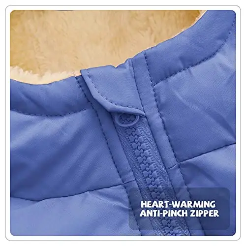Srkrando Baby Boy Winter Fleece Coat Toddler Puffer Jacket Infant Girl Outerwear Clothes - 3
