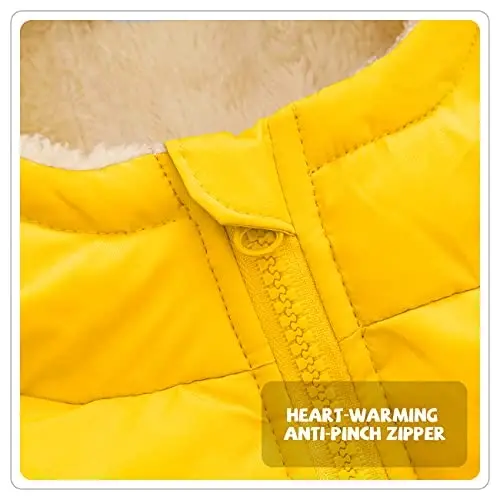 Srkrando Baby Girl Winter Fleece Coat Toddler Boy With Hood Puffer Jacket Down Outerwear - 3